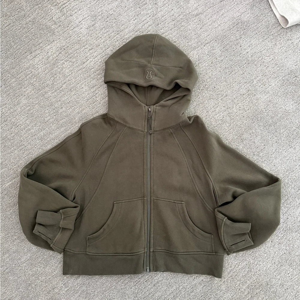 lululemon athletica Women’s Scuba Overside Full Zip Hoodie in Olive